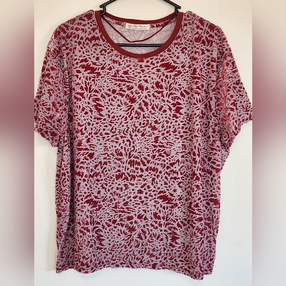 We The Free By Free People Teddy Velvet T Size Small OVERSIZED - Picture 1 of 4